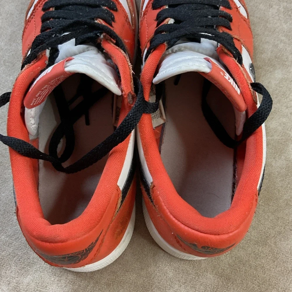 Nike Air Jordan 1 Low OG Size 7Y (GS) Starfish Orange White Black CZ0858-801